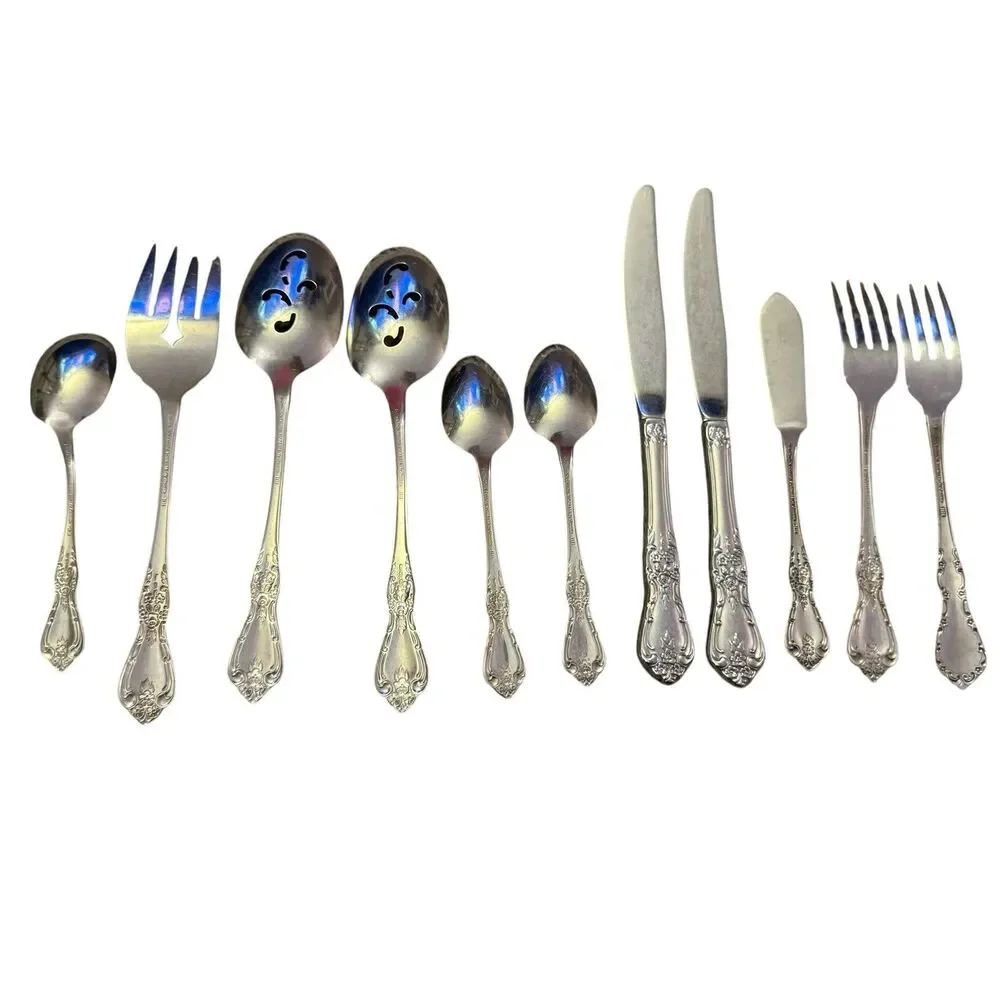 11 Piece‎ Oneida Distinction Deluxe HH Kennett Square Stainless Flatware hostess